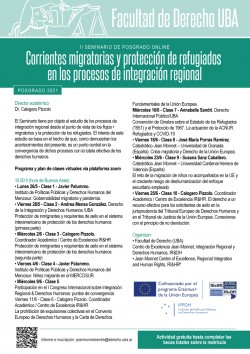 II Seminario de posgrado online - Corrientes migratorias y protección de refugiados en los procesos de integración regional