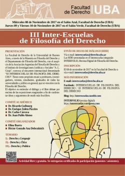 III Inter-Escuelas de Filosofía del Derecho