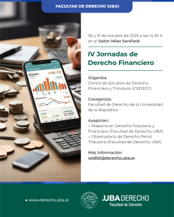 IV Jornadas de Derecho Financiero