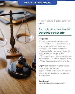 Jornada de actualización - Derecho societario