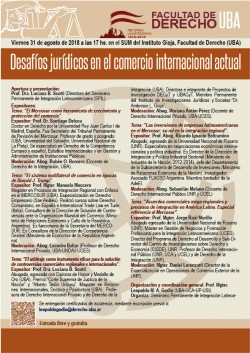 Jornada "Desafíos jurídicos en el comercio internacional actual"