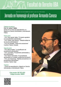 Jornada en homenaje al profesor Armando Canosa