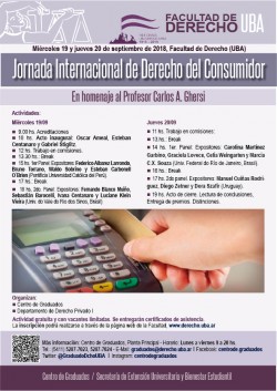 Jornada internacional de Derecho del Consumidor