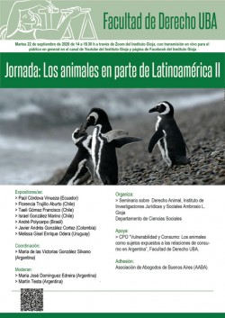 Jornada: Los animales en parte de Latinoamérica II 