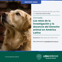 Jornada: Los retos de la investigación y la docencia del Derecho animal en América Latina