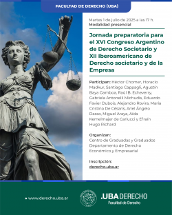 Jornada preparatoria para el XVI Congreso Argentino de Derecho Societario y XII Iberoamericano de Derecho societario y de la Empresa