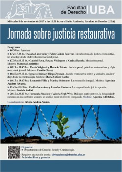 Jornada sobre justicia restaurativa