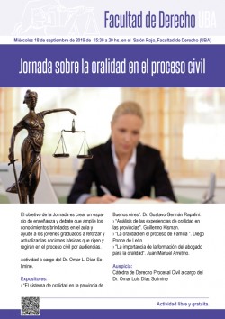 Jornada sobre la oralidad en el proceso civil