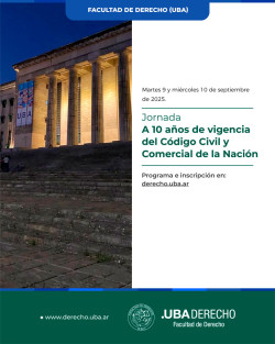 Jornadas a 10 años de la entrada en vigor del Código Civil y Comercial de la Nación