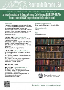 Jornadas Intercátedras de Derecho Procesal Civil y Comercial LEDESMA - ROJAS y Preparatorias del XXXI Congreso Nacional de Derecho Procesal