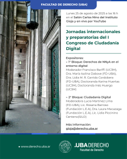 Jornadas internacionales y preparatorias del I Congreso de Ciudadanía Digital
