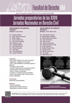 Jornadas preparatorias de las XXVII Jornadas Nacionales de Derecho Civil