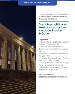 Justicia y política en América Latina. Los casos de Brasil y México