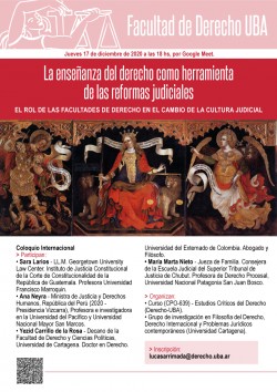 La enseñanza del derecho como herramienta de las reformas judiciales. El rol de las Facultades de Derecho en el cambio de la cultura judicial