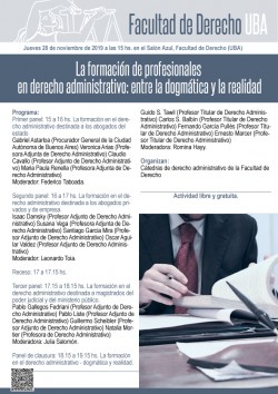 La formación de profesionales en derecho administrativo: entre la dogmática y la realidad
