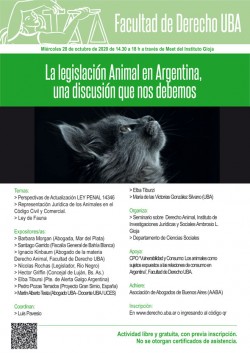 La legislación Animal en Argentina, una discusión que nos debemos