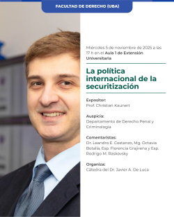 La política internacional de la securitización