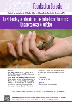 La violencia y la relación con los animales no humanos. Un abordaje socio-jurídico