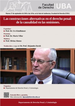 Las construcciones alternativas en el derecho penal: de la causalidad en las omisiones