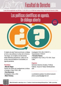 Las políticas científicas en agenda. Un diálogo abierto
