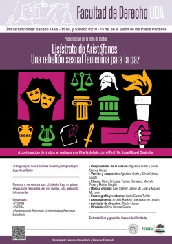 Lisístrata de Aristófanes. Una rebelión sexual femenina para la paz