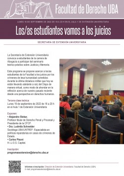 Los/as estudiantes vamos a los juicios