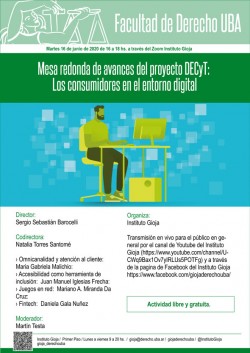 Mesa redonda de avances del proyecto DECyT: Los consumidores en el entorno digital