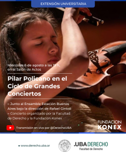 Pilar Policano en el Ciclo de Grandes Conciertos