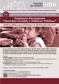 Políticas públicas para el Derecho a la Alimentación Adecuada