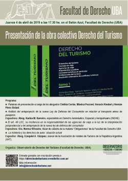 Presentación de la obra colectiva <i>Derecho del Turismo</i>