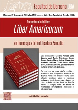 Presentación del libro <i>Liber Amicorum</i> en Homenaje a la Prof. Teodora Zamudio