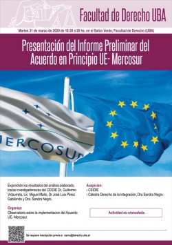 Presentación del Informe Preliminar del Acuerdo en Principio UE- Mercosur