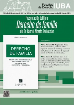 Presentación del libro <i>Derecho de familia</i> del Dr. Gabriel Alberto Bedrossian
