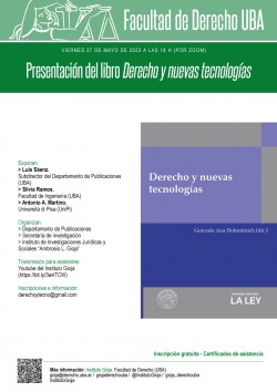 Presentación del libro <i>Derecho y nuevas tecnologías</i>