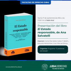 Presentación del libro <i>El Estado responsable</i>, de Ana Salvatelli
