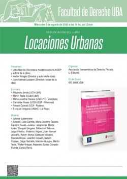 Presentación del libro <i>Locaciones urbanas</i>