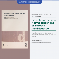 Presentación del libro <i>Nuevas Tendencias en Derecho Administrativo</i>