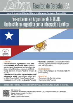 Presentación en Argentina de la UCAIJ. Unión chileno-argentina por la integración jurídica 
