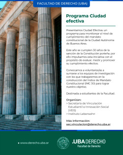 Programa Ciudad efectiva