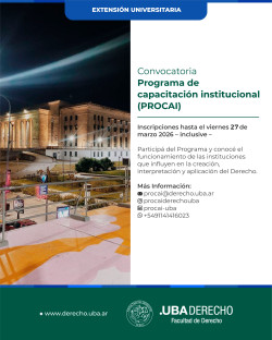 Programa de Capacitación institucional (PROCAI) - Edición 2026