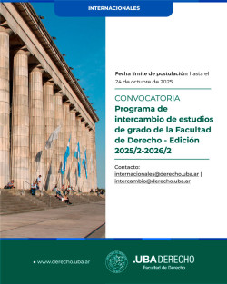 Programa de Intercambio de Estudiantes de Grado de la Facultad de Derecho Edición 2025/2 - 2026/2