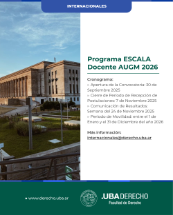 Programa ESCALA Docente AUGM 2026