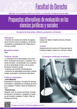 Propuestas alternativas de evaluación  en las ciencias jurídicas y sociales
