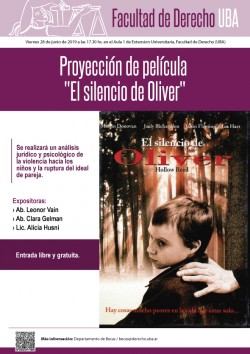 Proyección de película "El silencio de Oliver"