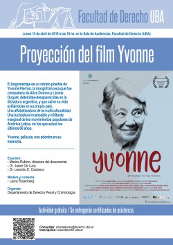 Proyección del film <i>YVonne</i>