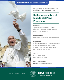 Reflexiones sobre el legado del Papa Francisco
