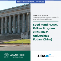 Seed Fund FLAUC Fellow Program 2023-2024"- Universidad Fudan (China)