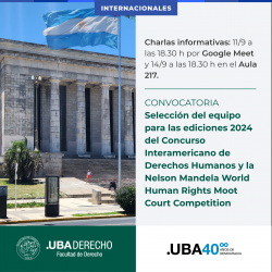 Selección del equipo para las ediciones 2024 del Concurso Interamericano de Derechos Humanos y la Nelson Mandela World Human Rights Moot Court Competition