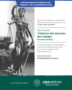 Seminario "Clásicos del Derecho del Trabajo"