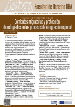 Seminario de posgrado online - Corrientes migratorias y protección de refugiados en los procesos de integración regional